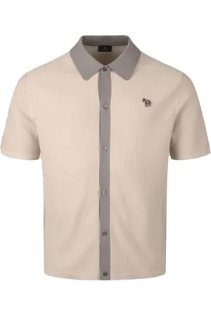 Paul Smith Skjorta, Herr, 2Xl, Bomull, Stickad Skjorta med Button Down Stil