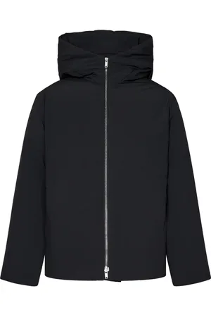 Jil Sander Jacka, Herr, L, Polyester, Svart Huva Dunjacka Aw24