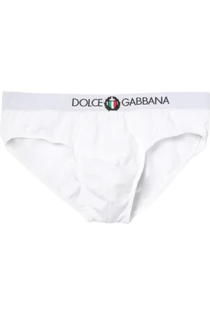 Dolce & Gabbana Underkläder, Herr, L, Bomull, Italiensk Design Navy Briefs
