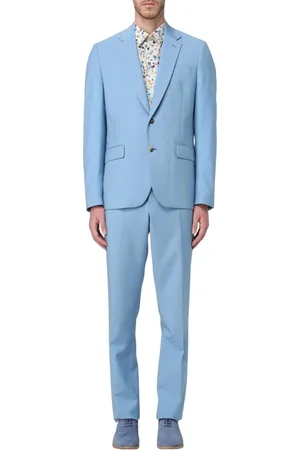 Paul Smith Kostym, Herr, XL, Gnagt Blått Tvådelat Kostym