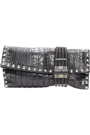 Jimmy Choo Pre-owned, Dam, ONE Size, Pre-owned Laeder kuvertvskor