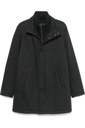 HERNO Kappa, Herr, 2Xl, Vattenavvisande ullkappa med dragkedja
