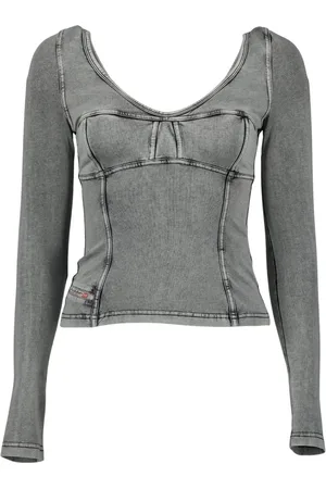 Diesel Topp, Dam, M, Denim, Denim Effekt Top T-Elin