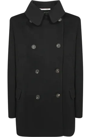 TAGLIATORE Kappa, Dam, S, Läder, Damkläder Kappor Svart Aw24