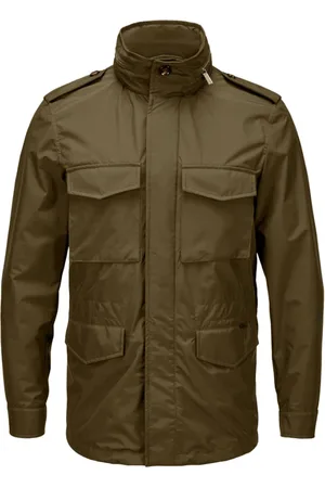MOORER Jacka, Herr, 2Xl, Polyester, Grön Denver Jacka med Dold Huva