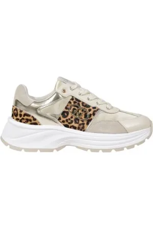 Liu Jo Skor, Dam, 38 EU, Läder, Guld Läder Sneakers