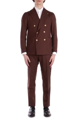 TAGLIATORE Kostym, Herr, 2Xl, Bomull, Klänningar Brun