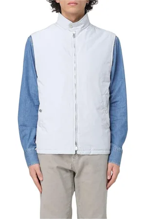 Brunello Cucinelli Jacka, Herr, S, Elegant Grå ZipUp Suit Vest