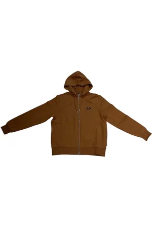 sun68 Sweatshirts & Hoodies, Herr, S, Bomull, Bomull Huva med Dragkedja