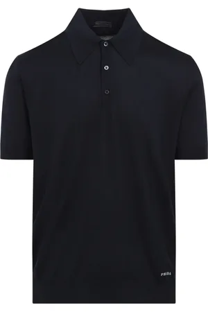 Prada Topp, Herr, M, Blå Polo Skjorta Elegant Stil