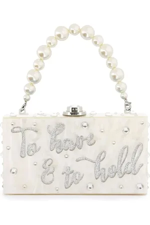 SOPHIA WEBSTER Väska, Dam, ONE Size, Vit Kristall Clutch Väska