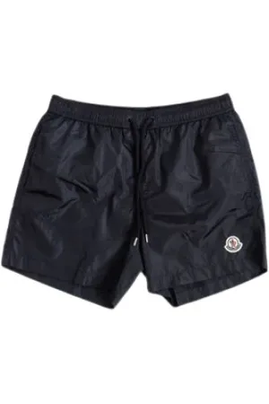 Moncler Badkläder, Herr, XL, Nylon, Mörkblå Simshorts Teknisk Modell