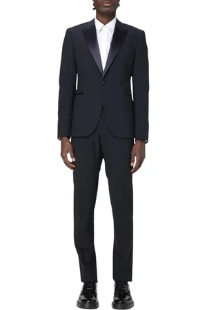 Emporio Armani Kostym, Herr, 3Xl, Klassiskt Svart Slim Fit Kostym