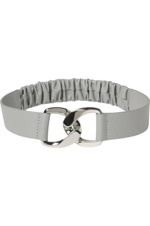 Orciani Accessoarer, Dam, M, Läder, Grå läderbälte med metallspänne