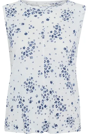 Part Two Topp, Dam, XS, Blommig båthals topp