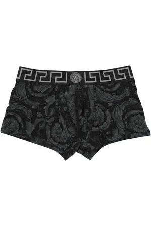 VERSACE Underkläder, Herr, XL, Bomull, Greca Print Boxershorts