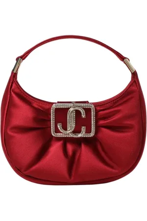 Jimmy Choo Väska, Dam, ONE Size, Röd Satin Clutch Väska