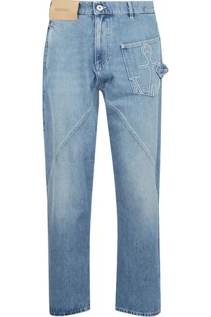 J.W.Anderson Jeans, Herr, W32, Bomull, Twisted Workwear Jeans med dold dragkedja
