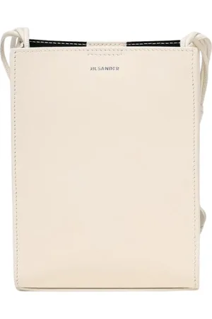 Jil Sander Väska, Dam, ONE Size, Läder, Ivory Läder Crossbody Väska