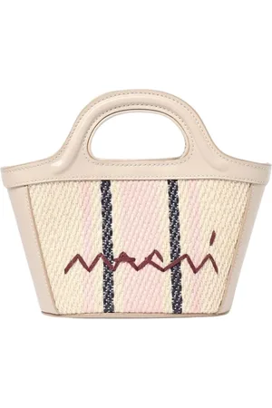 Marni Väska, Dam, ONE Size, Läder, Vit Mini Toteväska