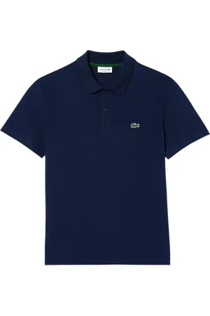 Lacoste Topp, Herr, S, Bomull, Klassisk Polo Tröja Navy Bomull Polyester