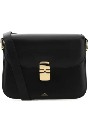 A.P.C. Väska, Dam, ONE Size, Läder, Grace Crossbody Väska i Svart Läder