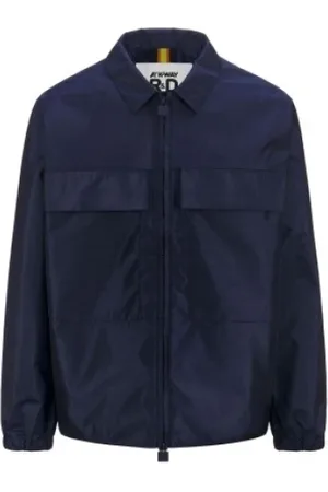 K-Way Jacka, Herr, M, Polyester, Blå Shell Crop Jacka