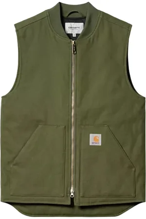 Carhartt Jacka, Herr, S, Bomull, Klassisk Väst Tarragon Rigid