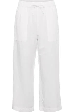 Part Two Byxor, Dam, 2Xl, Linne, Vita Wide Leg Linnebyxor
