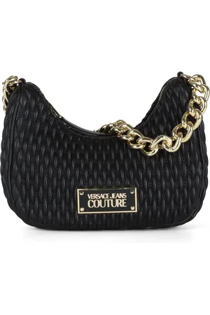 VERSACE Väska, Dam, ONE Size, Läder, Quiltad handväska med främre logoplatta