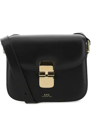 A.P.C. Väska, Dam, ONE Size, Läder, Grace Crossbody Väska i Svart Läder