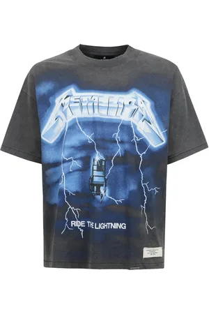 Represent Topp, Herr, L, Kortärmad Metallica T-shirt med logotyp