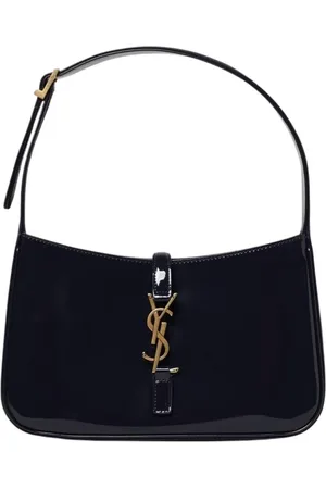 Saint Laurent Väska, Dam, ONE Size, Läder, Svart Lackläder Axelväska