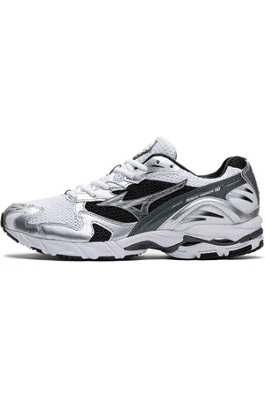 Mizuno Sport, Herr, 46 EU, Läder, Vit Silver Retro Löparskor