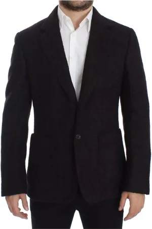 Dolce & Gabbana Jacka, Herr, M, Bordeaux Alpacka Två Knapp Blazer