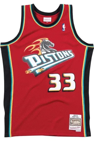 Mitchell & Ness Sport, Herr, M, Detroit Pistons Grant Hill Röd T-shirt