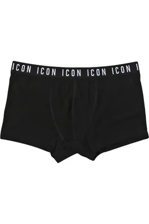 Dsquared2 Underkläder, Herr, S, Bomull, Stiliga Svarta Boxerbriefs