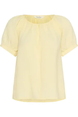 Part Two Blusar & Skjortor , Dam, XS, Linne, Feminin Linneblus Double Cream