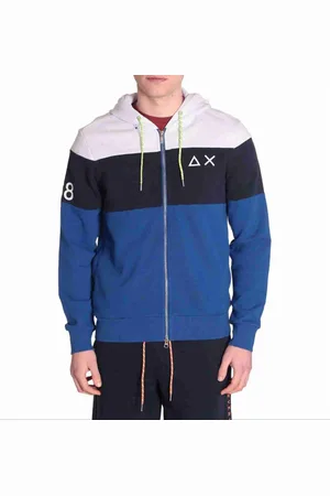sun68 Sweatshirts & Hoodies, Herr, S, Bomull, Fluorescerande Bomullshoodie Kollektion