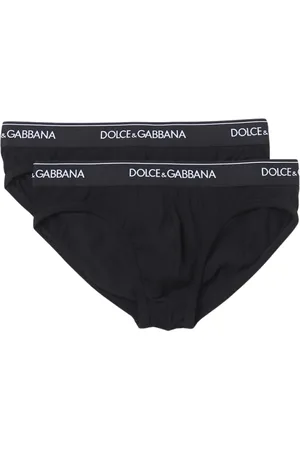 Dolce & Gabbana Underkläder, Herr, 2Xl, Läder, Lyxigt Svart Herrunderkläderset