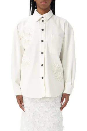 Msgm Jacka, Dam, S, Bomull, Blommig Bomullsblazer