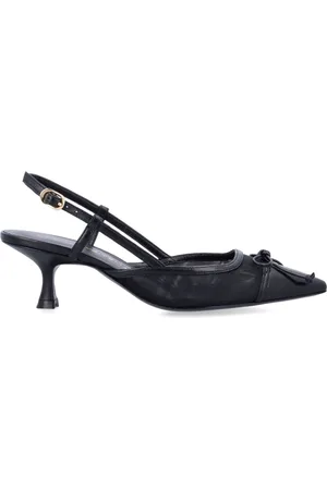 Stuart Weitzman Skor, Dam, 38 EU, Svarta Stängda Tå Slingback Klackar
