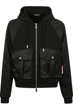 Dsquared2 Jacka, Herr, M, Bomull, Svart huvtröja med fickor