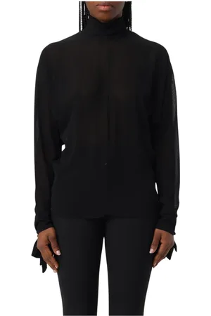 Dondup Topp, Dam, S, Polyester, Genomskinlig långärmad topp