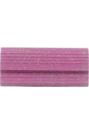 Jimmy Choo Väska, Dam, ONE Size, Rosa Glitter Clutch Väska