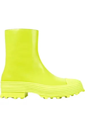 Camper Skor, Dam, 36 EU, Läder, Neon Gula Chunky Stövlar