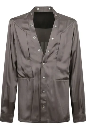 Rick Owens Jacka, Herr, M, Silke Fogpocket Skjorta Hollywood Stil