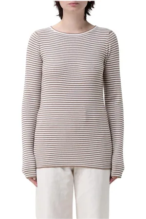 Brunello Cucinelli Stickade tröjor & koftor, Dam, XS, Lyxig Merinoullstickad Tröja