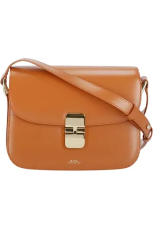 A.P.C. Väska, Dam, ONE Size, Läder, Brun läder crossbodyväska
