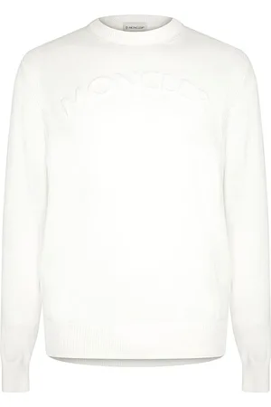 Moncler Sweatshirts & Hoodies, Herr, M, Bomull, Stiliga Stickade Plagg för Alla Tillfällen